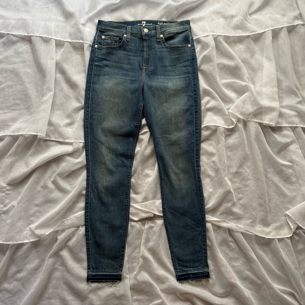 7 For All Mankind High Waist Ankle Gwenevere Skinny Jean